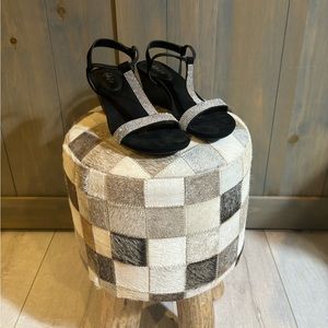 Silver Jeweled Black Heels Style&Co